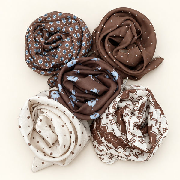 Vintage-Inspired Printed Bandana & Neck Scarf | 40SC735
