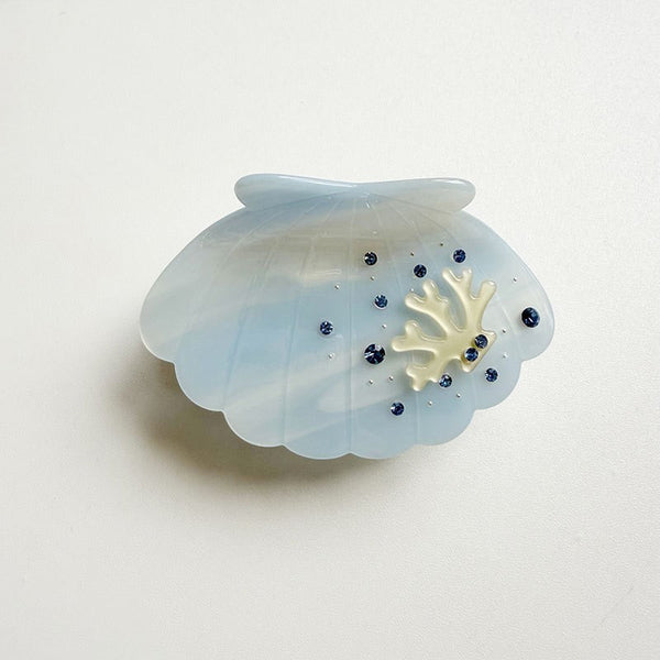Seashell Rhinestone Acetate Hair Claw Clip | 40H1135