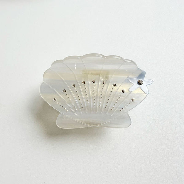Seashell Rhinestone Acetate Hair Claw Clip | 40H1135