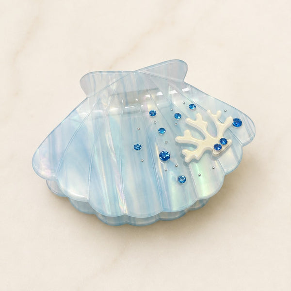 Seashell Rhinestone Acetate Hair Claw Clip | 40H1135