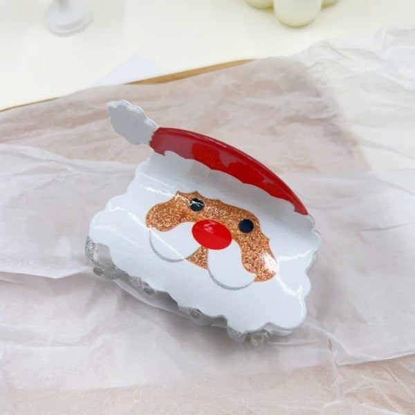 Holiday & Christmas Tree Santa Hair Claw Clips | 40H1142