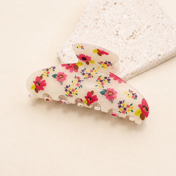 FLORAL FLOWER HAIR CLAW CLIP | 40H1140