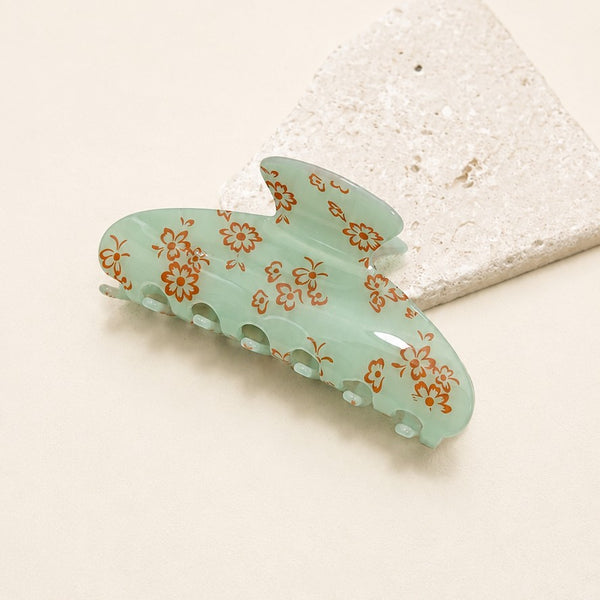 FLORAL FLOWER HAIR CLAW CLIP | 40H1140