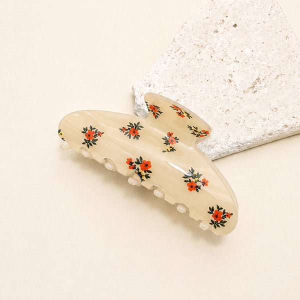 FLORAL FLOWER HAIR CLAW CLIP | 40H1140