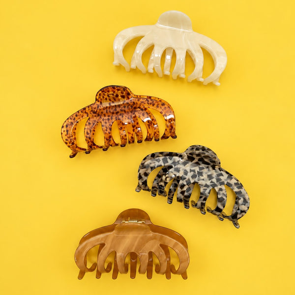 Large Curved Octopus-Inspired Hair Claw Clips | 40H1223