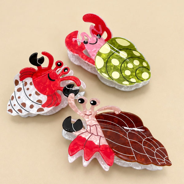 Hermit Crab Seashell Hair Claw Clips | 40H1222