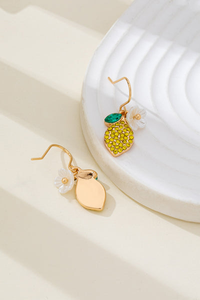 Sparkling Pave Lemon Drop Earrings | 80E62626