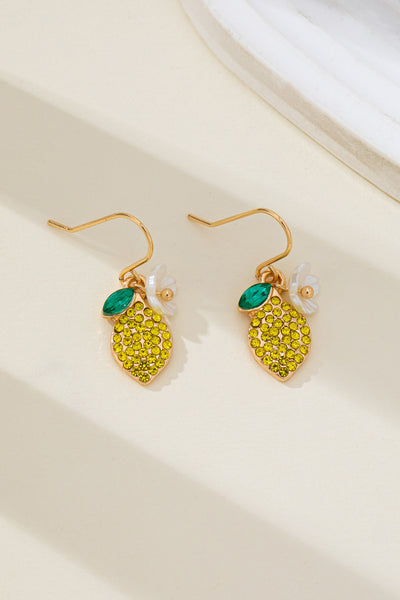 Sparkling Pave Lemon Drop Earrings | 80E62626