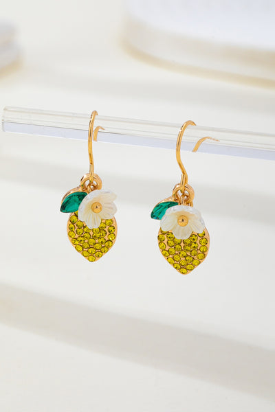 Sparkling Pave Lemon Drop Earrings | 80E62626