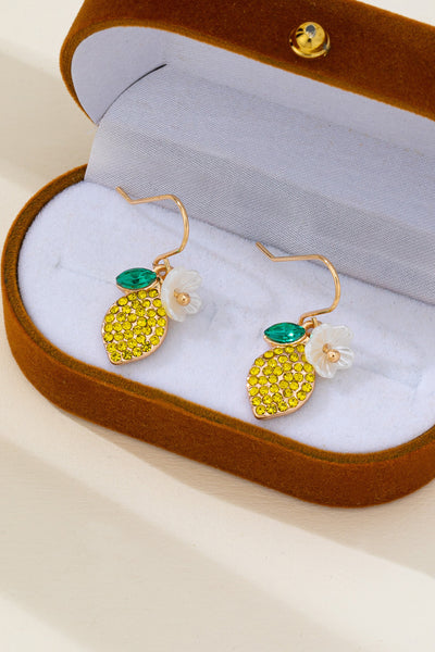 Sparkling Pave Lemon Drop Earrings | 80E62626