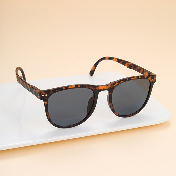 Foldable Matte Square Frame Polarized Sunglasses | 40SG837