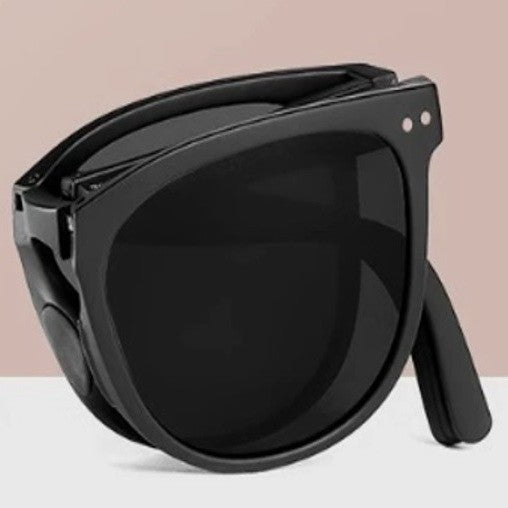 Foldable Matte Square Frame Polarized Sunglasses | 40SG837