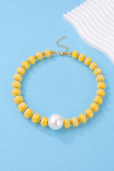Pearl Pendant Resin Beaded Necklaces | 40NK9751