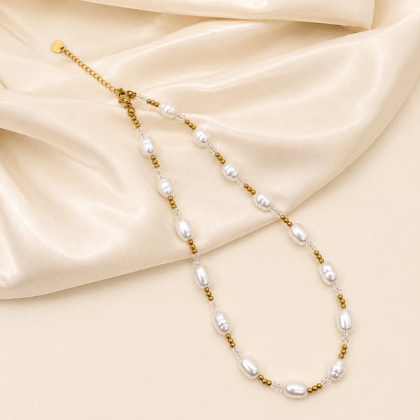 Stainless Steel Tarnish Free Pearl Necklaces | 40NK9755