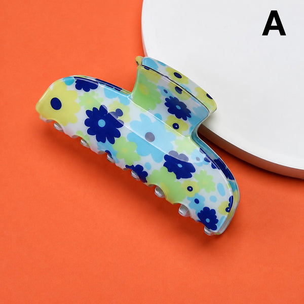 RETRO FLORAL HAIR CLAW CLIPS | 40H1160