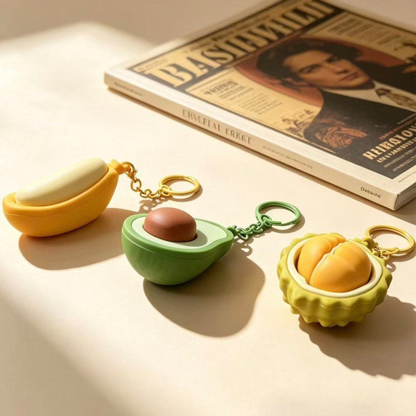 3D Fruit Tart Fidget Keychains | 40KC184