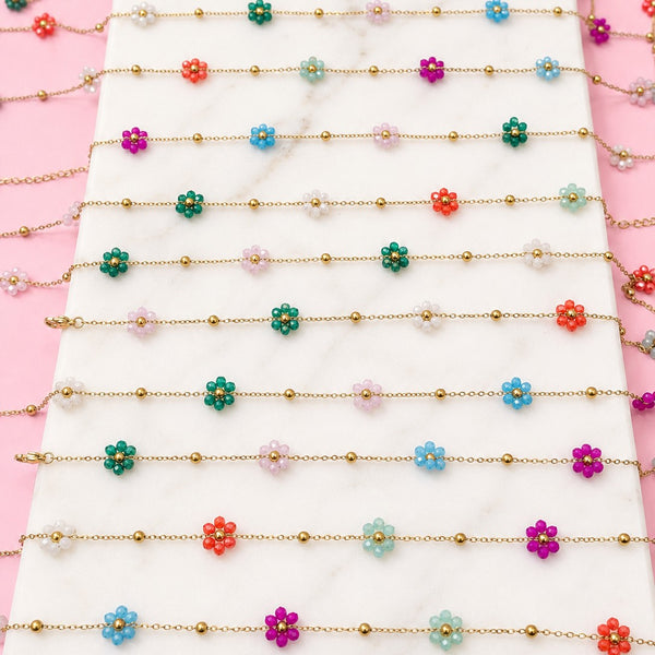 18K STAINLESS STEEL LAYERED Y NECKLACE SET | 40NK9760