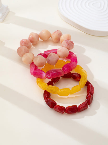 Bohemian Resin Nugget Stretch Bracelet | 80B1868