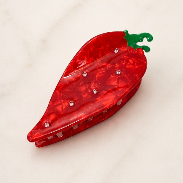 Large Vibrant Chili Pepper Hair Claw Clips | 40H1163