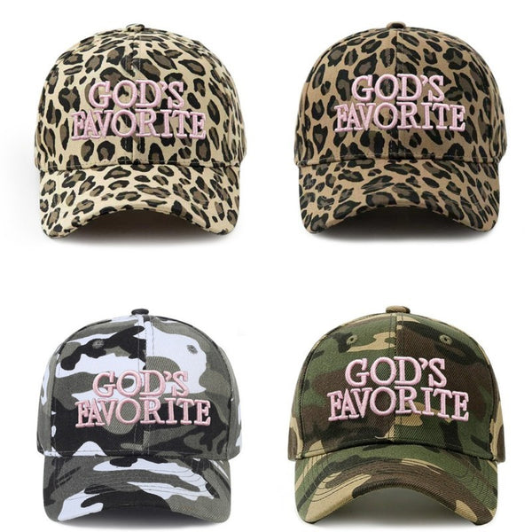 "God's Favorite" Embroidered Graphic Baseball Cap | 40HW769