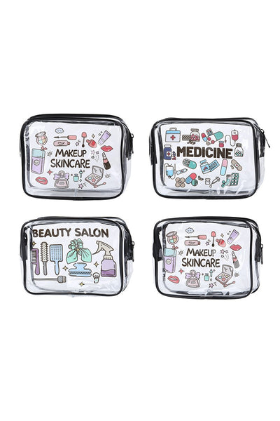 Clear Travel Cosmetic Organizer Travel Bag Pouch | 40P633