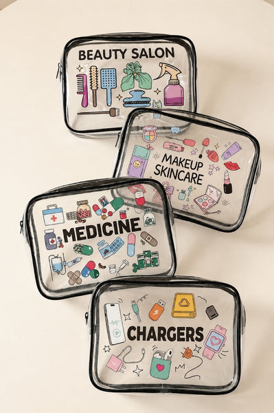 Clear Travel Cosmetic Organizer Travel Bag Pouch | 40P633
