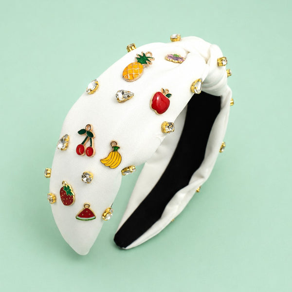 Fruit Rhinestone Embellished Knotted Headband | 40HB208