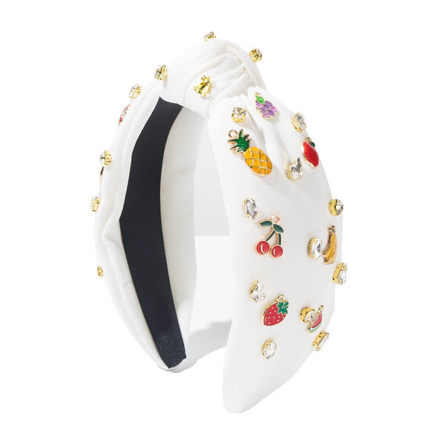 Fruit Rhinestone Embellished Knotted Headband | 40HB208