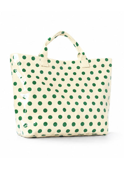 Large Striped Vinyl Tote Bags | 40P636