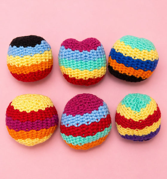 Hacky Sacks - Assorted Colors 6-Pc Set | 40CHN2063-Pack 6