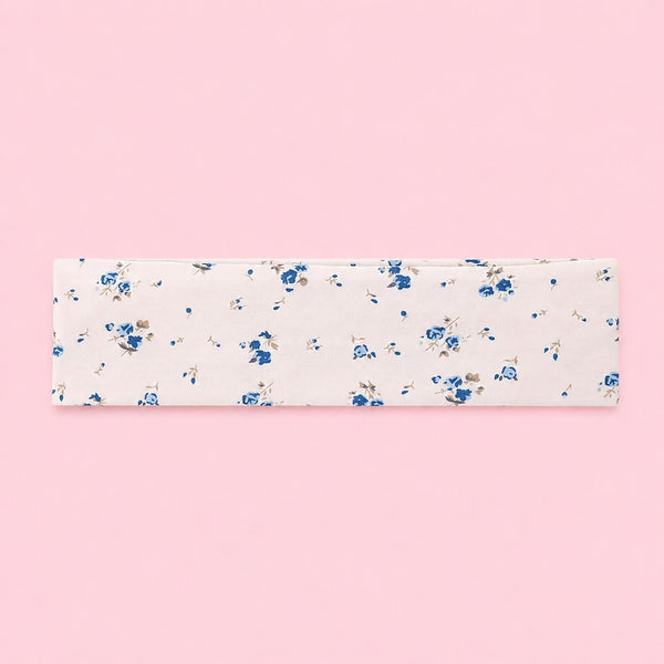 Blue Stripe & Vintage Floral Printed Headband Set | 40HWP602