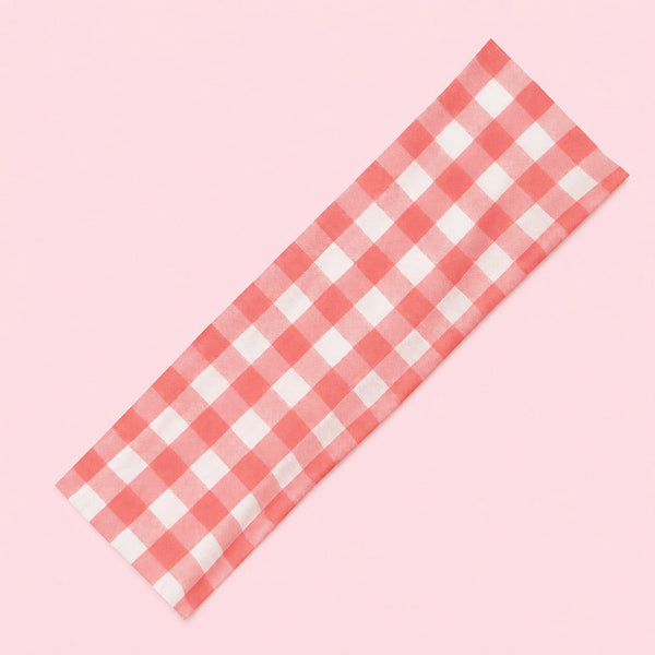 Red Gingham & Black Polka Dot Headband 2-pc Set| 40HWP604
