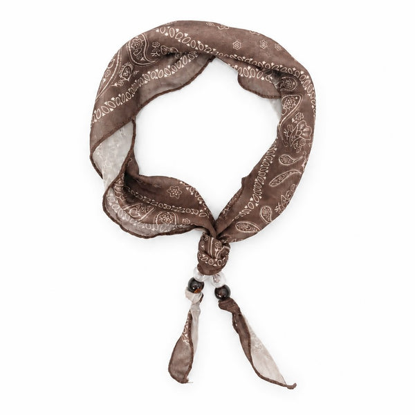 Paisley Beaded skinny Scarf Necklace | 40NK9801
