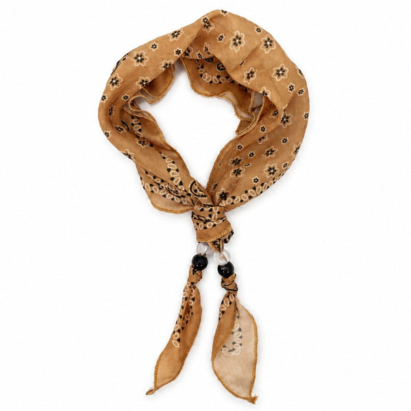 Paisley Beaded skinny Scarf Necklace | 40NK9801
