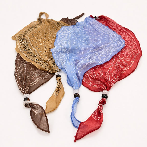Paisley Beaded skinny Scarf Necklace | 40NK9801
