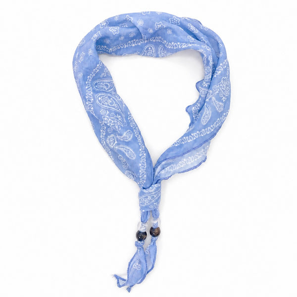 Paisley Beaded skinny Scarf Necklace | 40NK9801