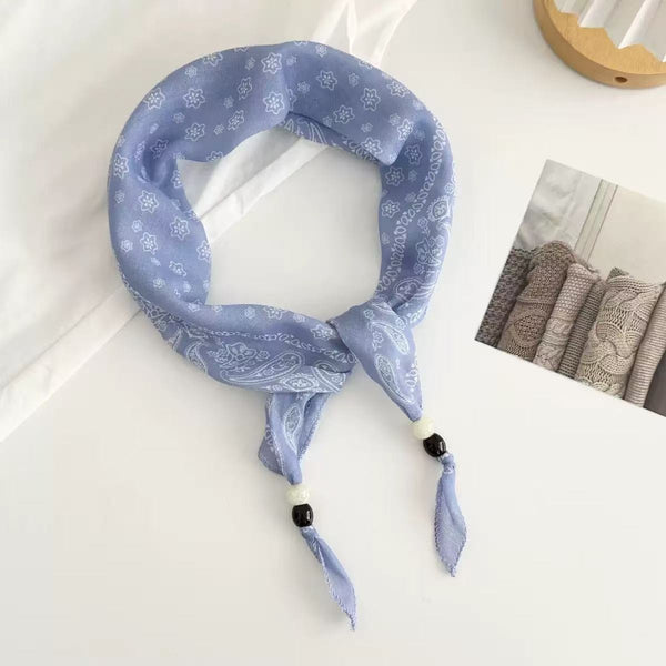 Paisley Beaded skinny Scarf Necklace | 40NK9801