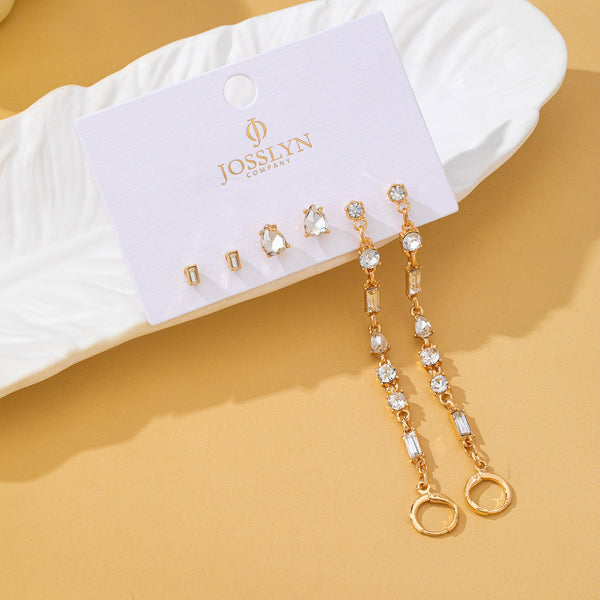 Crystal Cluster Earring Trio Set | 80E62938
