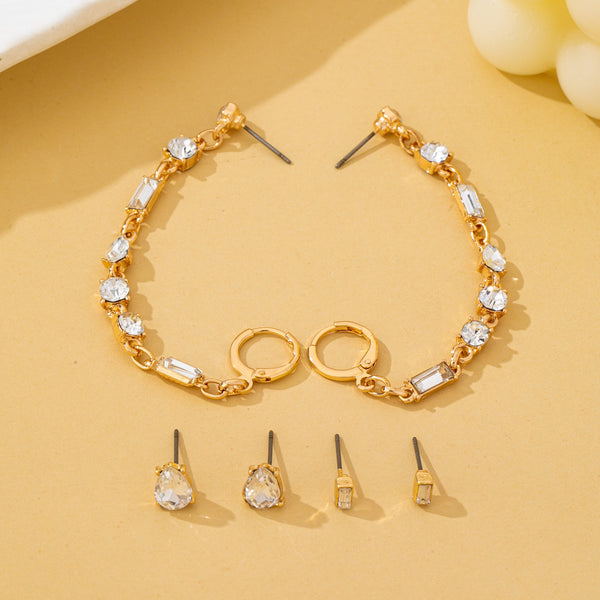 Crystal Cluster Earring Trio Set | 80E62938