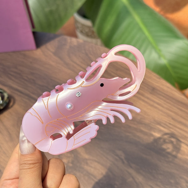 Shrimp Acetate Hair Claw Clip | 40H1176