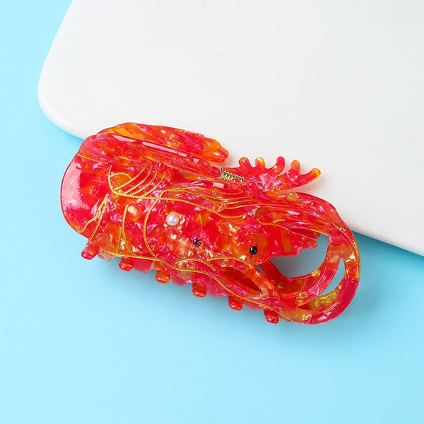 Shrimp Acetate Hair Claw Clip | 40H1176