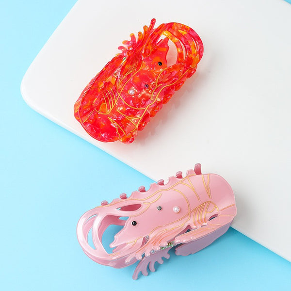 Shrimp Acetate Hair Claw Clip | 40H1176