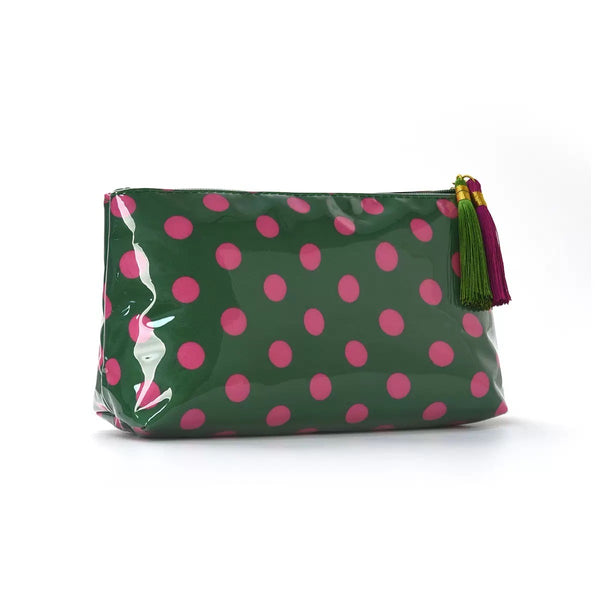 POLKA DOT TRAVEL COSMETIC MAKEUP POUCH BAG | 40P641