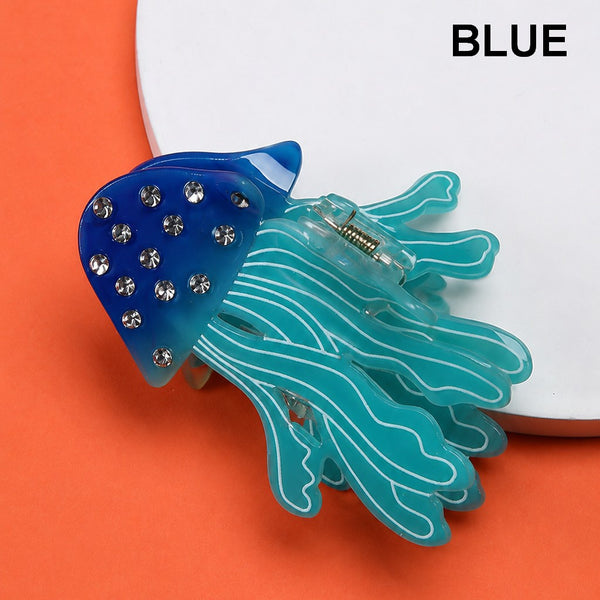 Rhinestone Jellyfish Hair Claw Clips | 40H1180