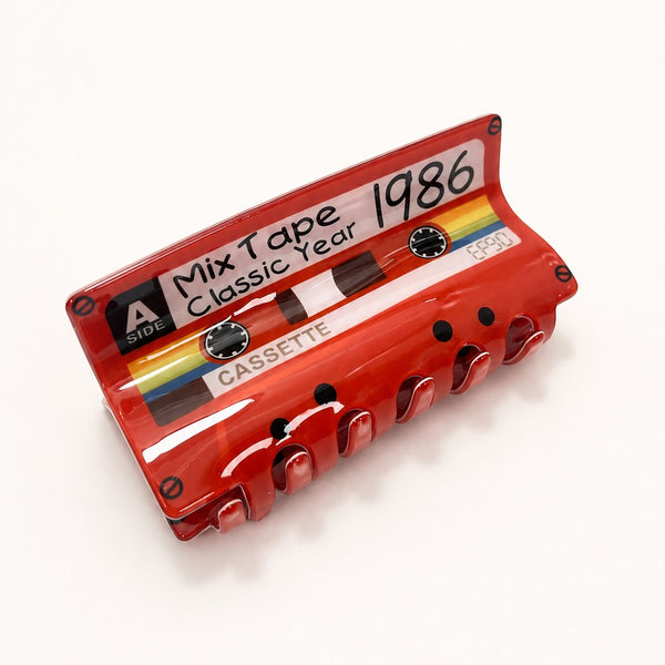 Retro Cassette Tape Mix Tape Hair Claw Clip | 40H1181