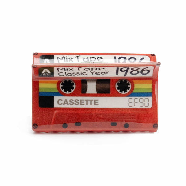 Retro Cassette Tape Mix Tape Hair Claw Clip | 40H1181