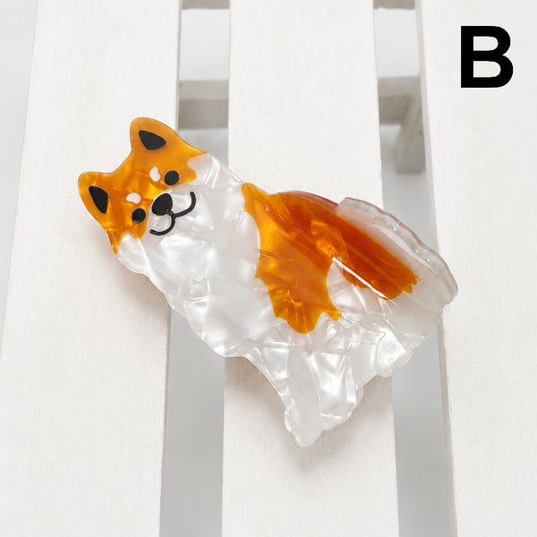 CUTE DOG HAIR CLAW CLIPS | 40H1183