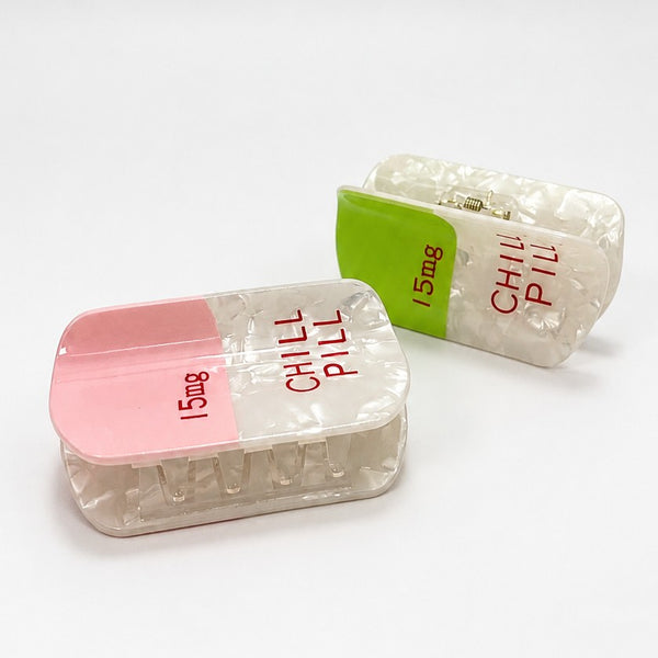 "CHILL PILL" Acetate Hair Claw Clip | 40H1185