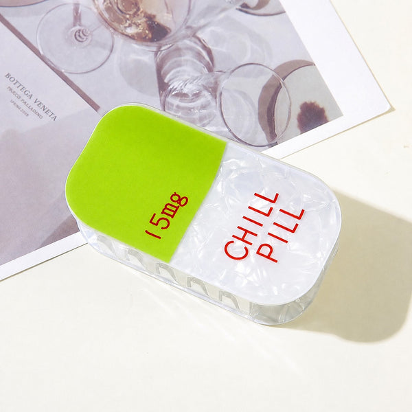"CHILL PILL" Acetate Hair Claw Clip | 40H1185