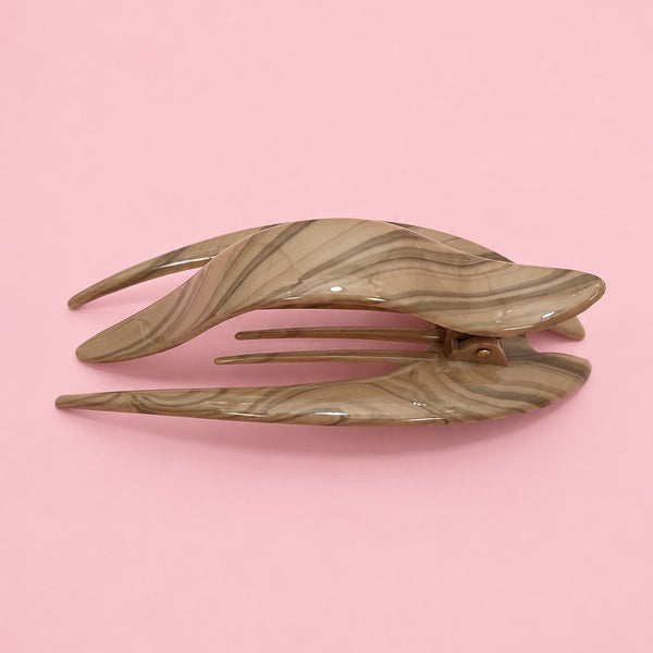 Marbled Elongated Hair Claw Clips | 40H1186